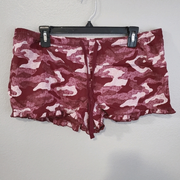 flirtitude Intimates & Sleepwear Xl Maroon Camo Sleep Shorts Poshmark